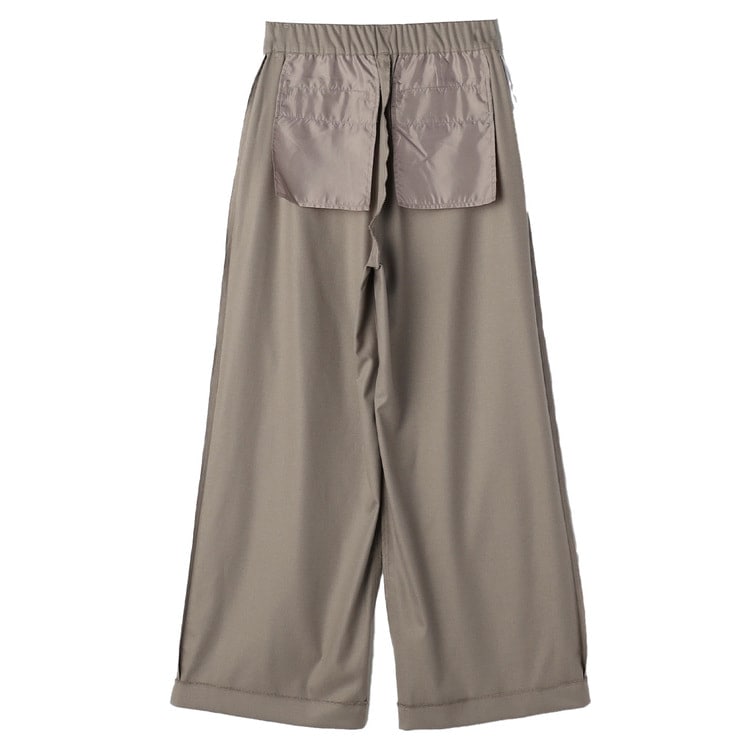 共布ベルト付ワイドパンツ ベージュ【AOKI公式通販】