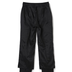 洗えるキレイスーツ クロップドパンツ 黒シャドーストライプ