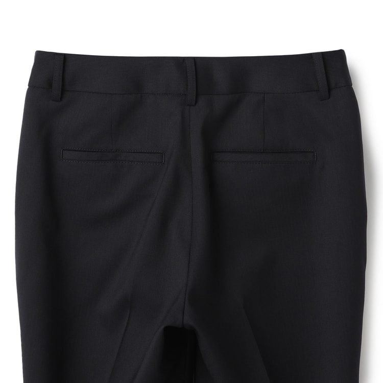 洗えるスーツ ストレッチ ストレートパンツ 紺シャドー