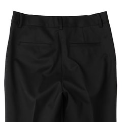 洗えるスーツ ストレッチ ストレートパンツ 黒シャドー