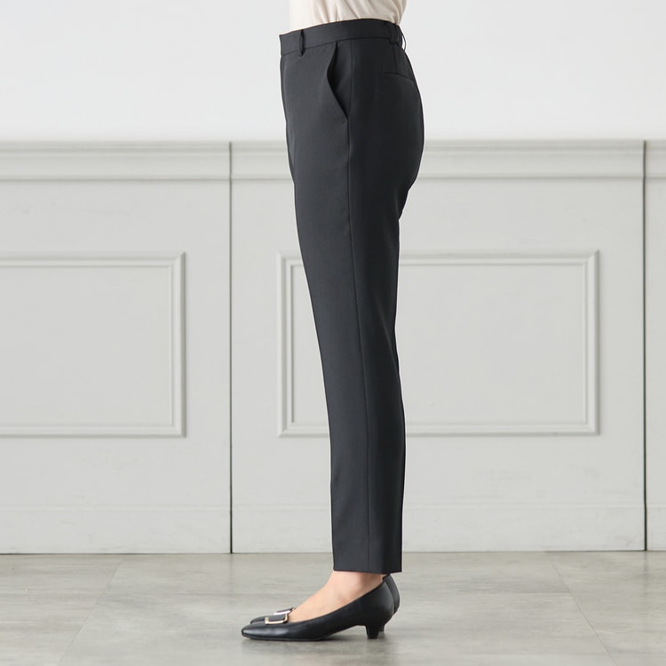 2wayストレッチ クロップドパンツ 紺 セットアップ着用可【AOKI
