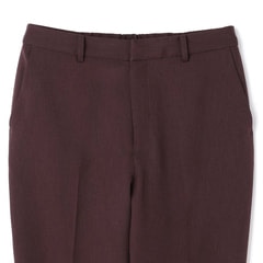 2wayストレッチ クロップドパンツ 茶 セットアップ着用可【AOKI