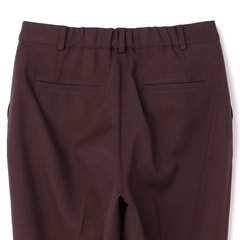 WEB限定価格】2wayストレッチ クロップドパンツ 茶 セットアップ着用可
