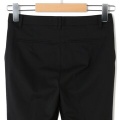 ビジネスから就活まで】洗える 黒無地ストレートパンツ セットアップ
