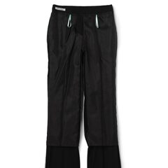 ビジネスから就活まで】洗える 黒無地ストレートパンツ セットアップ