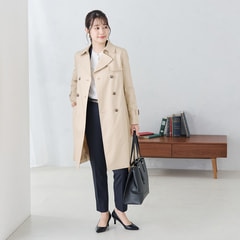 ツイルストレッチ クロップドパンツ セットアップ着用可 紺【AOKI公式