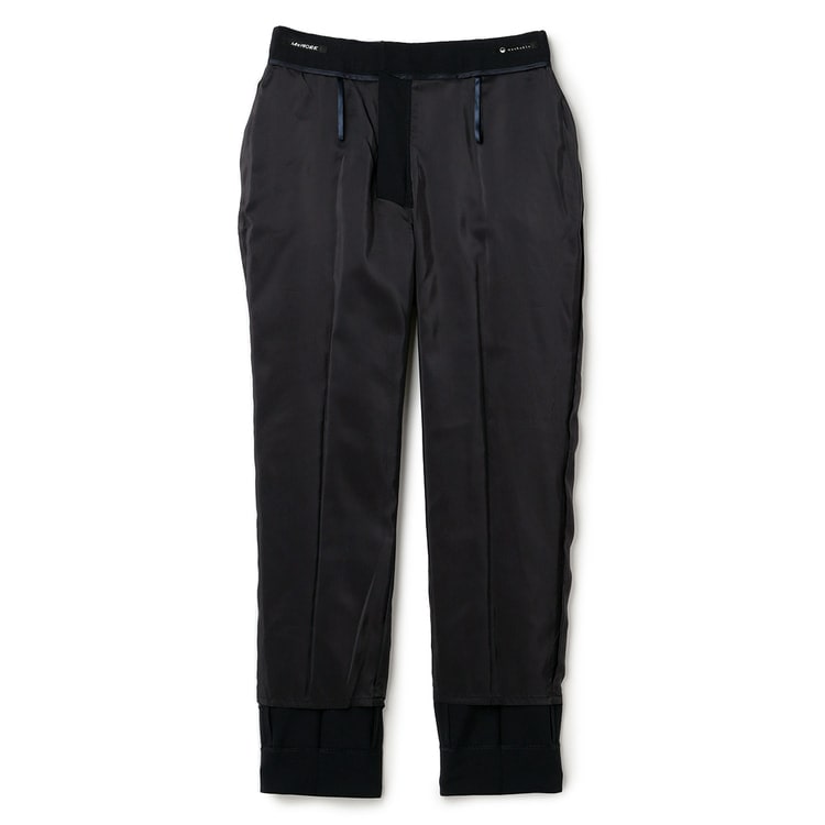 ツイルストレッチ クロップドパンツ セットアップ着用可 紺