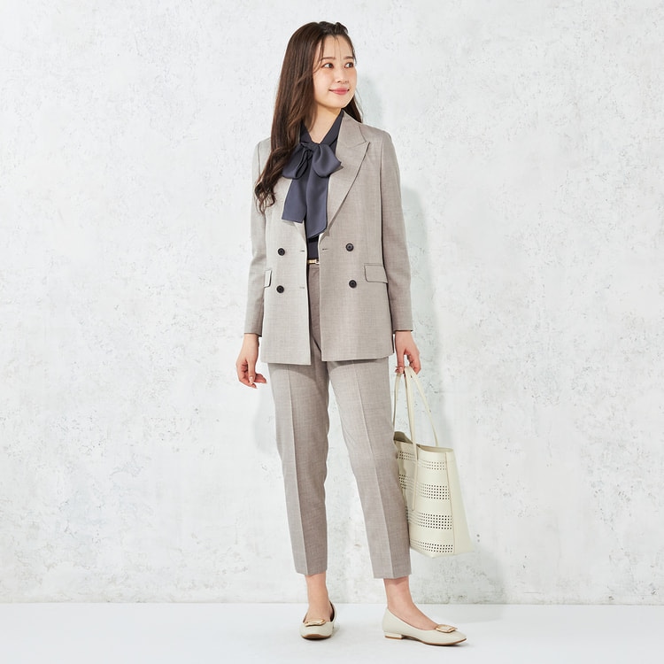 ≪Oggi.jp5月掲載≫ リネンライク クロップドパンツ セットアップ着用可