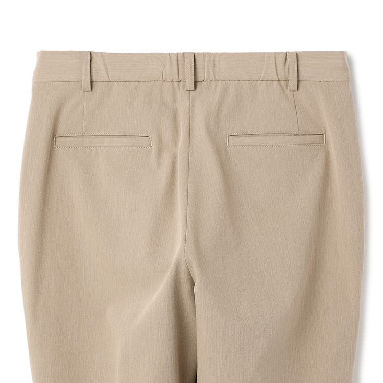 ライトストレッチ クロップドパンツ ベージュ セットアップ着用可
