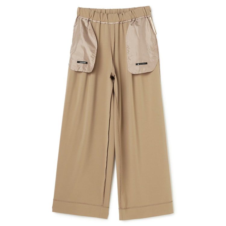 ≪Oggi.jp4月号掲載≫ ドレープストレッチ ワイドパンツ キャメル