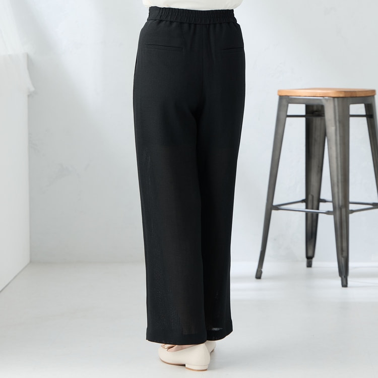 トリッカーカラミ タックワイドパンツ 黒【AOKI公式通販】