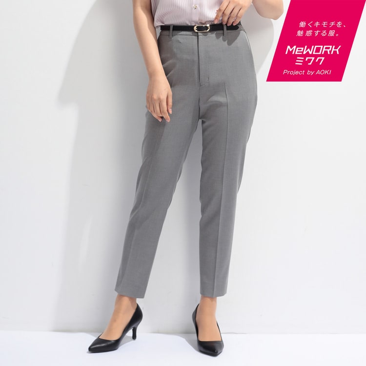 Oggi6月号掲載 セオa シャーク白黒 クロップドパン スーツのaoki公式通販