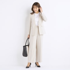 Oggiコラボ ワイドパンツ オフホワイト セットアップ着用可