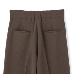 アウトレット】2wayストレッチ トロピカルワイドパンツ 茶