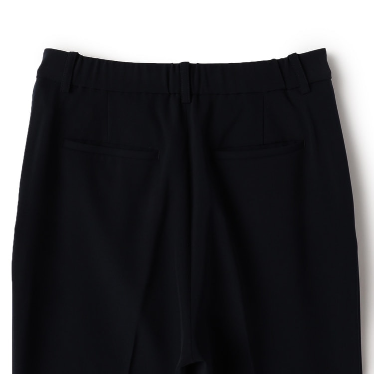 パウダリーストレッチツイル クロップドパンツ 紺 セットアップ