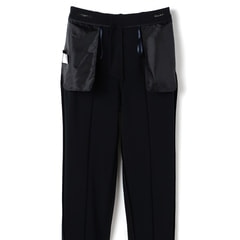 ☆未使用級☆ AOKI パウダリーストレッチツイル ダブル　スーツ　セットアップ アウトレット】パウダリーストレッチツイル クロップドパンツ 紺