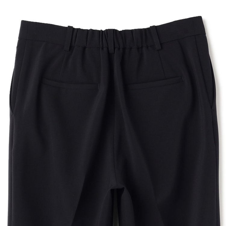 Oggiコラボ パウダリーツイル クロップドパンツ 紺 セットアップ着用可