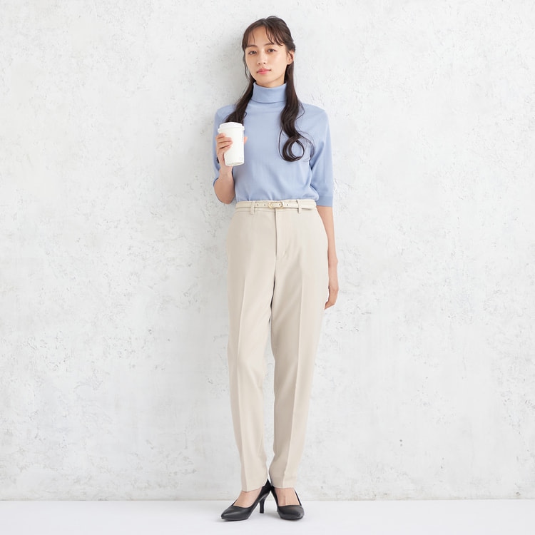 特価】Oggiコラボ パウダリーツイル クロップドパンツ