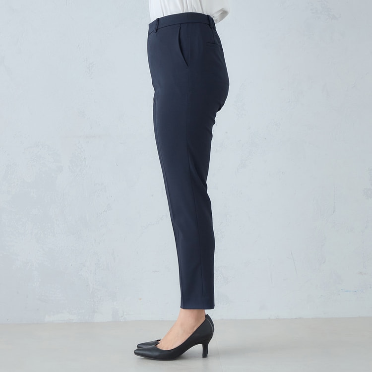 Oggiコラボ 2Wayストレッチツイル クロップドパンツ 紺