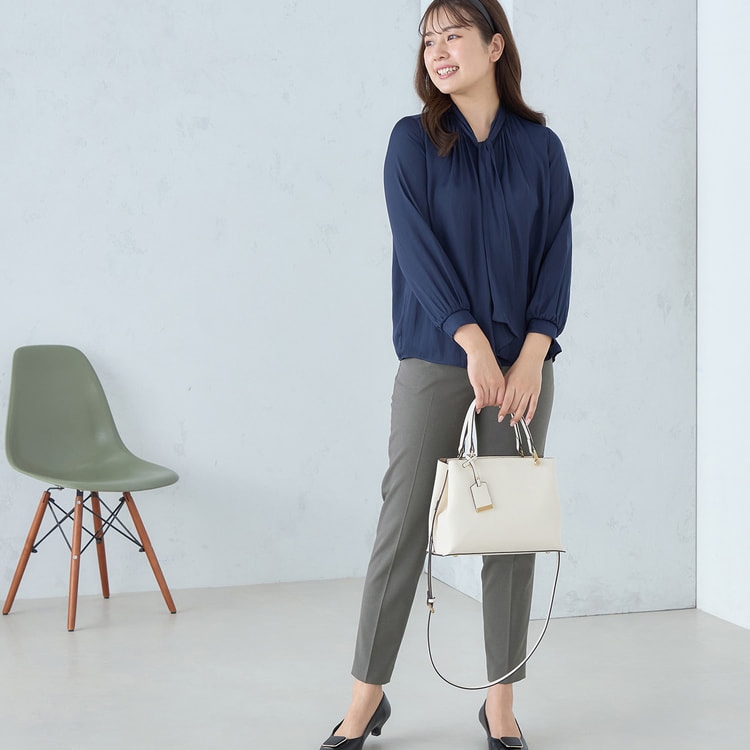 Oggiコラボ 2Wayストレッチツイル クロップドパンツ