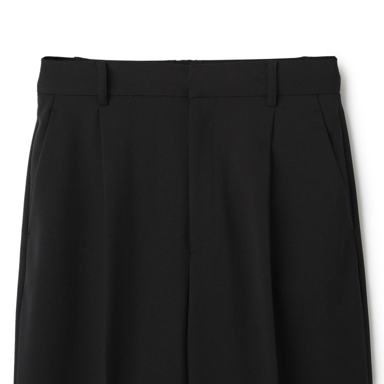 Oggiコラボ 2Wayストレッチツイル ワイドパンツ 黒 セットアップ
