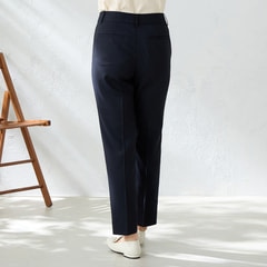 エアクール 洗えるキレイスーツ クロップドパンツ 紺 セットアップ着用可
