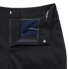 エアクール 洗えるキレイスーツ クロップドパンツ 紺 セットアップ着用可