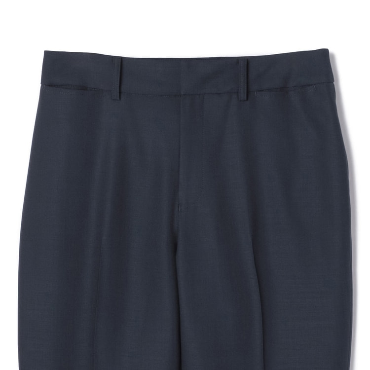 特価】洗えるキレイスーツ 360°キレイ クロップドパンツ 紺