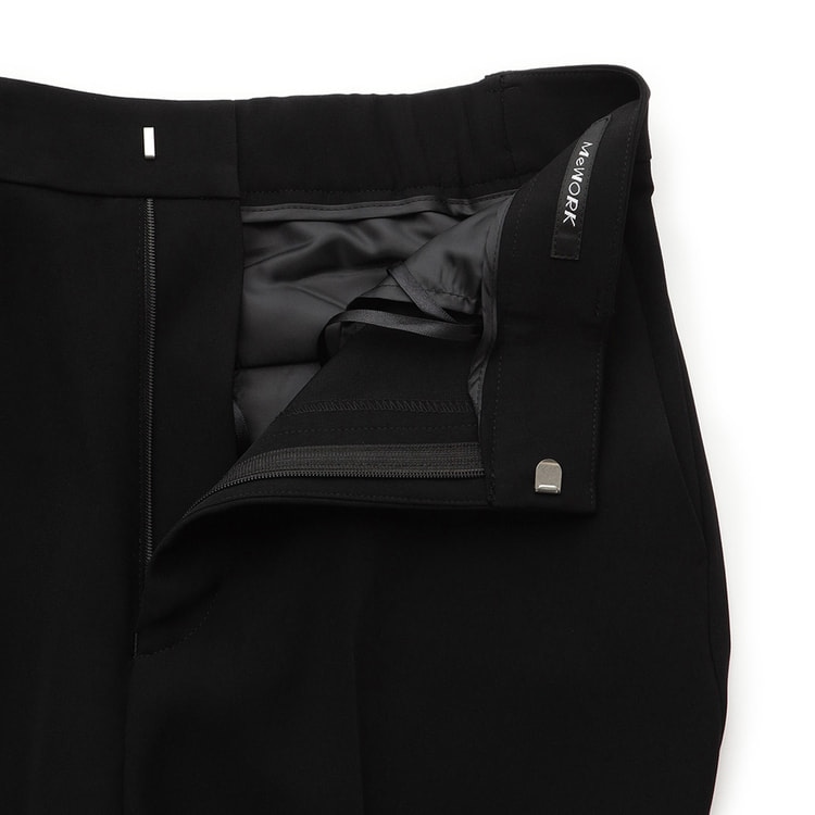パウダリーストレッチ黒 クロップドパンツ セットアップ着用可 パウダリーストレッチ黒 クロップドパンツ セットアップ着用可