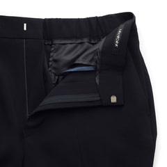 パウダリーストレッチ紺 クロップドパンツ セットアップ着用可