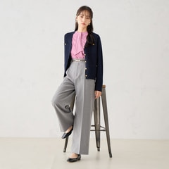≪MERY11月掲載≫ ツイードストレッチ ワイドパンツ