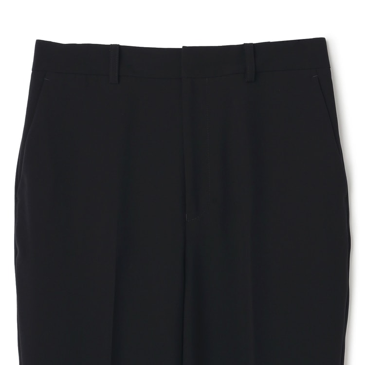 パウダリーストレッチ黒 クロップドパンツ セットアップ着用可【AOKI