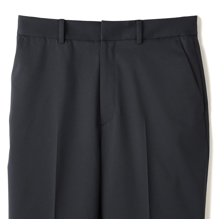 【未使用】TOKUKO1erVOL 裾レース クロップド パンツ 黒 股下60 能登企画 撥水・ストレッチ クロップドパンツ セットアップ着用