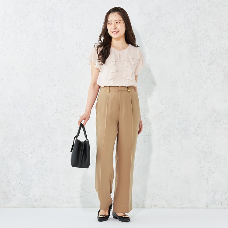 特価】【WEB限定価格】MERYコラボ タックワイドパンツ セットアップ