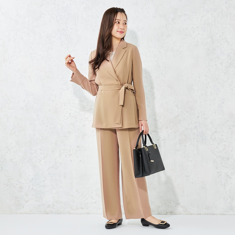 特価】【WEB限定価格】MERYコラボ タックワイドパンツ セットアップ