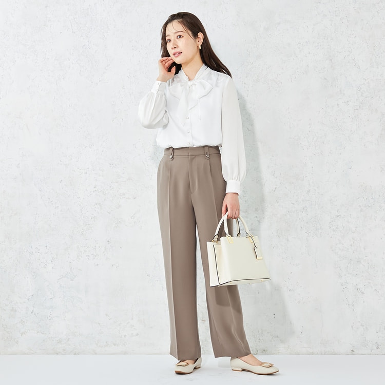 特価】【WEB限定価格】MERYコラボ タックワイドパンツ セットアップ