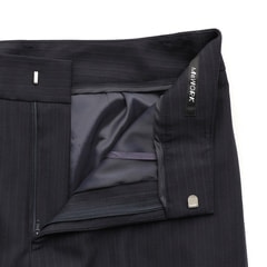 ≪Oggi4月号掲載≫ 洗える360°キレイ ストレートパンツ セットアップ着用可 紺ストライプ