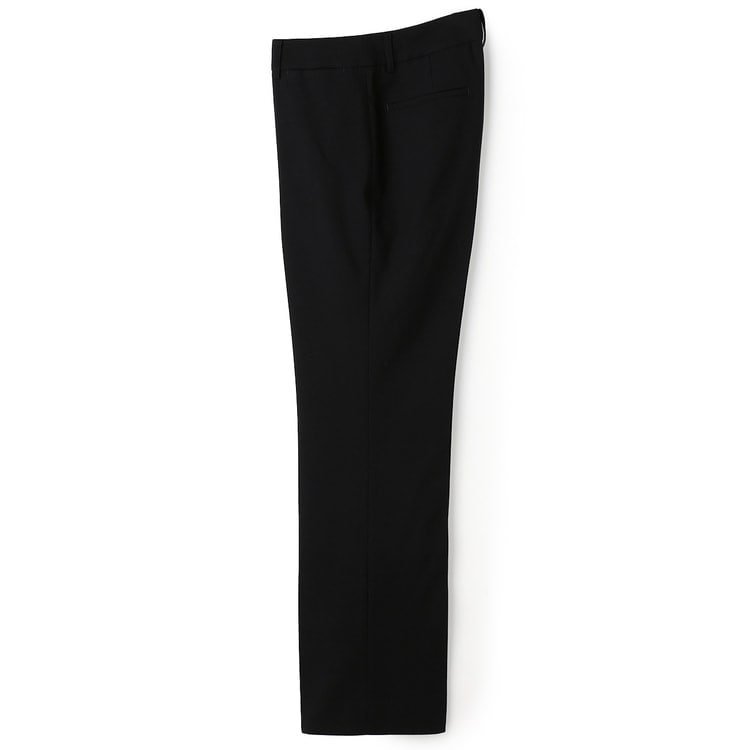 美品✨プラステ パンツスーツ ノーカラーセットアップ 星玲奈 ストレッチ 黒 L 日本製 セットアップ 美シルエットセットアップ[品番