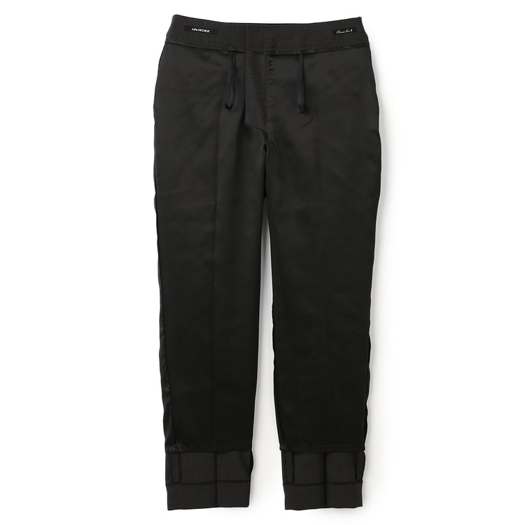 洗える360°キレイスーツ グレー クロップドパンツ セットアップ着用可