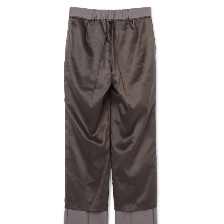 2wayストレッチ ストレートパンツ 茶 セットアップ着用可【AOKI