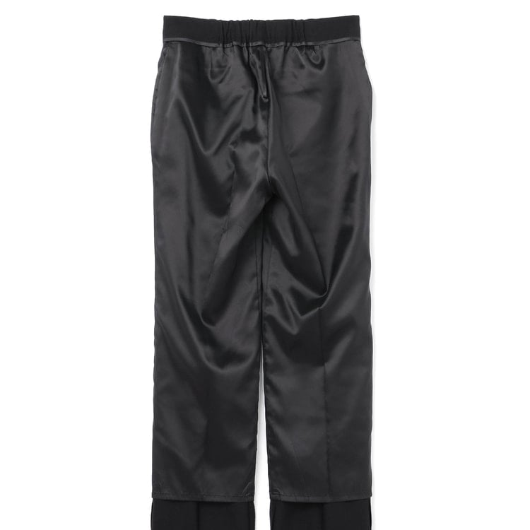 2wayストレッチ ストレートパンツ 黒 セットアップ着用可【AOKI