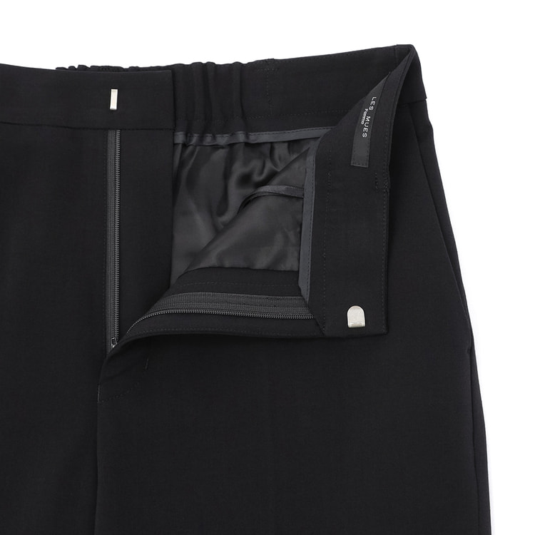 2wayストレッチ ストレートパンツ 黒 セットアップ着用可【AOKI