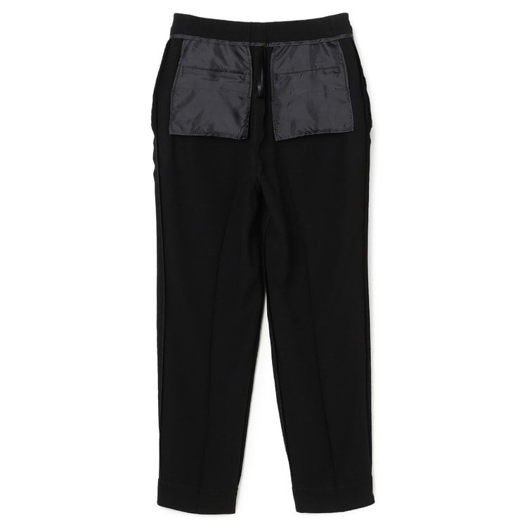 アローズパンツ、黒セットアップ、3点セット、Pao de lo クロップドパンツ パウダリーストレッチ 黒 クロップドパンツ セットアップ着用可【AOKI