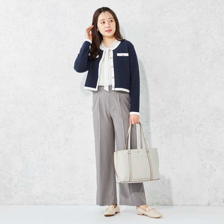 ブラウスセットアップ グレーワイドパンツ【AOKI公式通販】