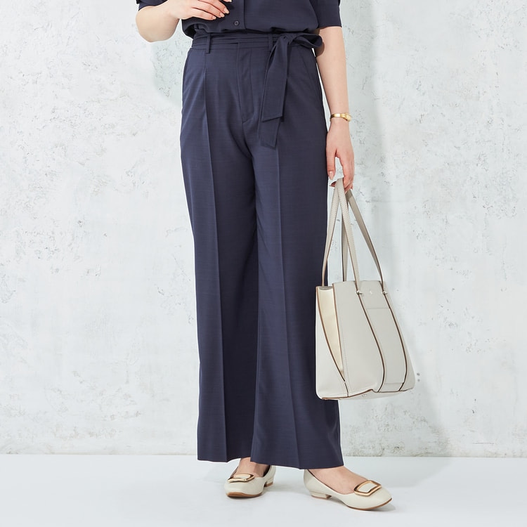 ブラウスセットアップ 紺ワイドパンツ【AOKI公式通販】