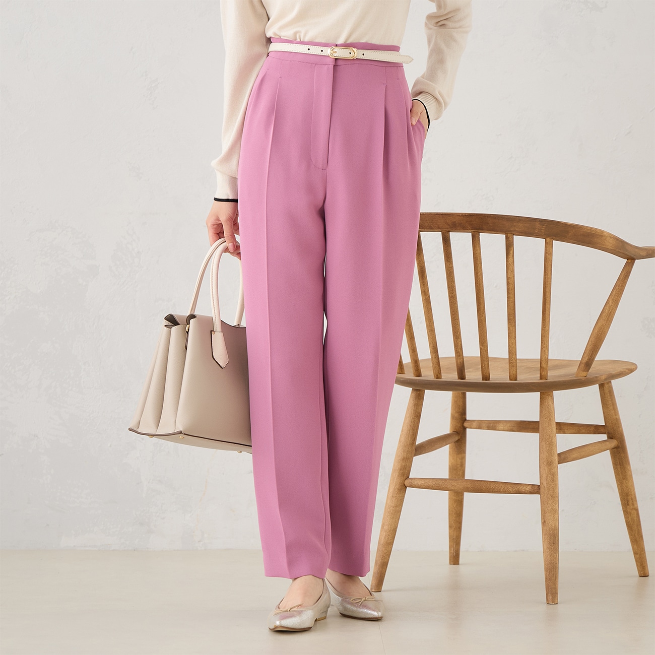 【WEB限定商品】ピンククロップドパンツ 【WEB限定商品】ピンククロップドパンツ