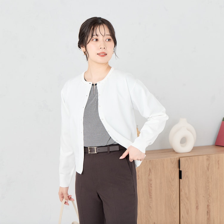 ≪Oggi12月号掲載≫ バレリーナパンツ テーパード 茶【AOKI公式通販】