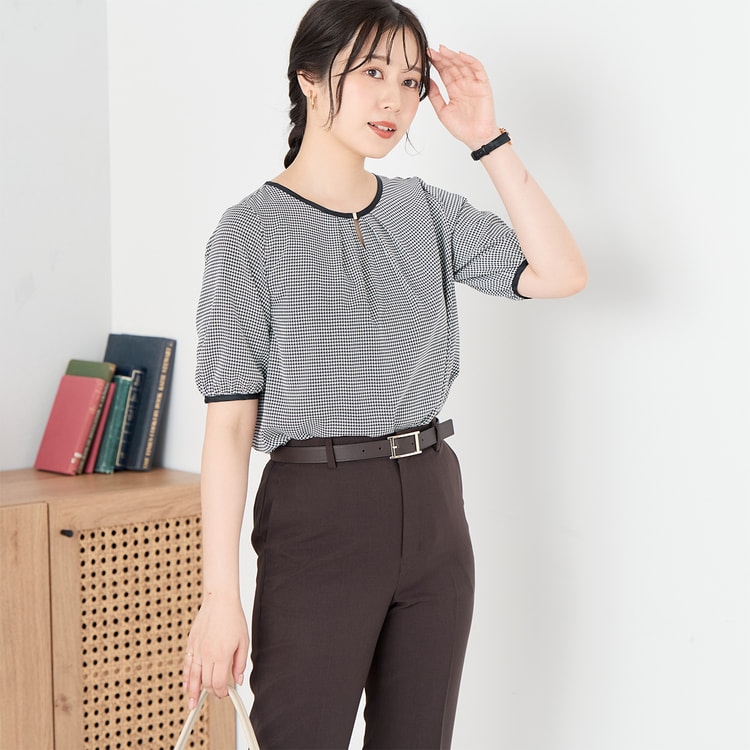 ≪Oggi12月号掲載≫ バレリーナパンツ テーパード 茶【AOKI公式通販】