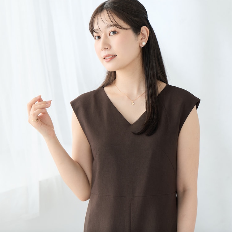 【unitedarrows】ジャンプスーツ ブラウン お洒落 LILY BROWN（リリーブラウン）の「レディーライクジャンプスーツ