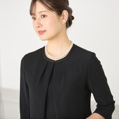 【特価】【着丈100cm以上】洗える スタンドカラージャケット ボレロ風7分袖ウエストゴム前開きワンピース